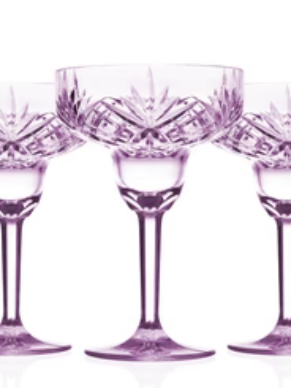 NIB Set of Four Dublin Acrylic Margarita Purple
